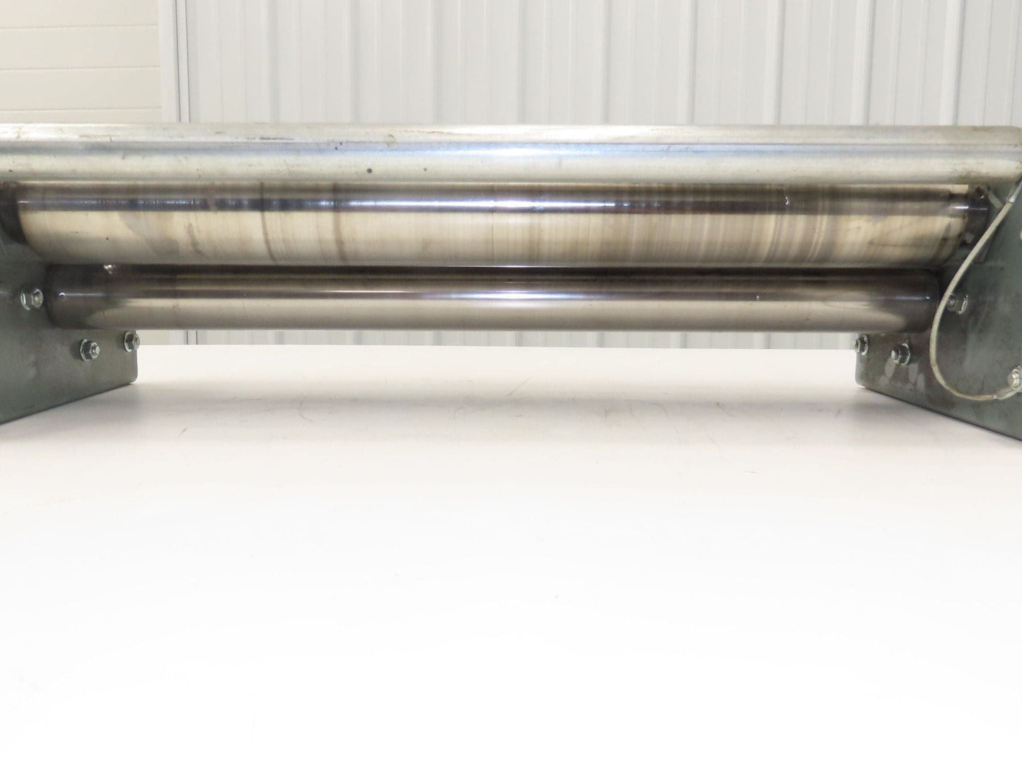 Hytrol 30" Slider Bed Belt Conveyor Tail Pulley Assembly 3.25" Pulley