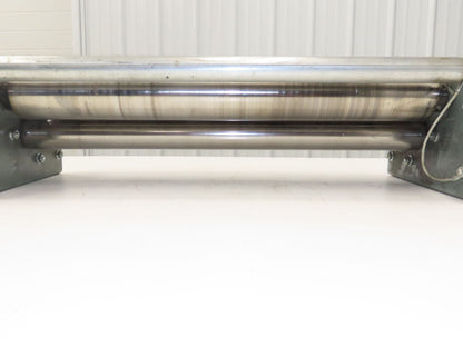 Hytrol 30" Slider Bed Belt Conveyor Tail Pulley Assembly 3.25" Pulley