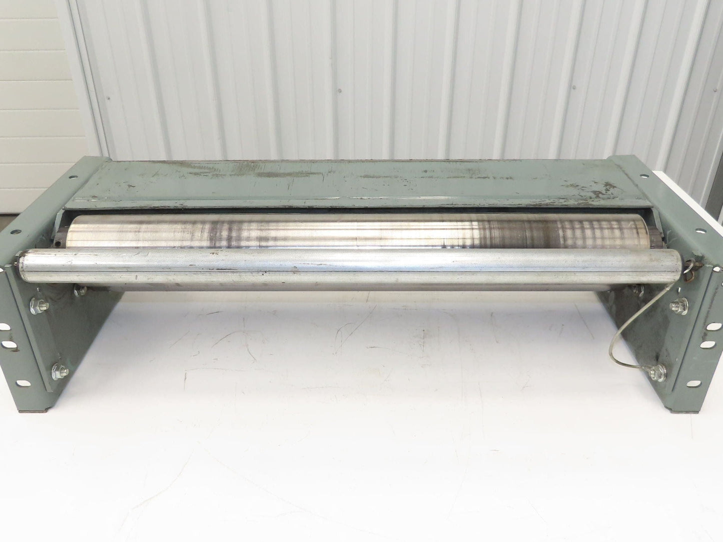 Hytrol 30" Slider Bed Belt Conveyor Tail Pulley Assembly 3.25" Pulley
