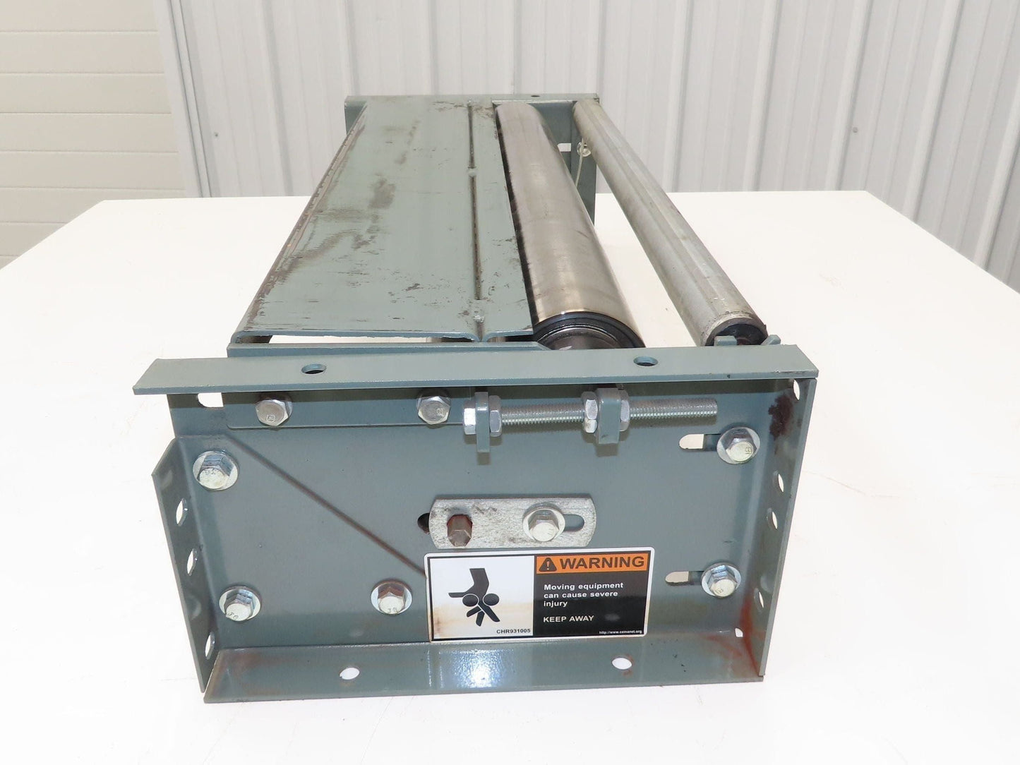 Hytrol 30" Slider Bed Belt Conveyor Tail Pulley Assembly 3.25" Pulley