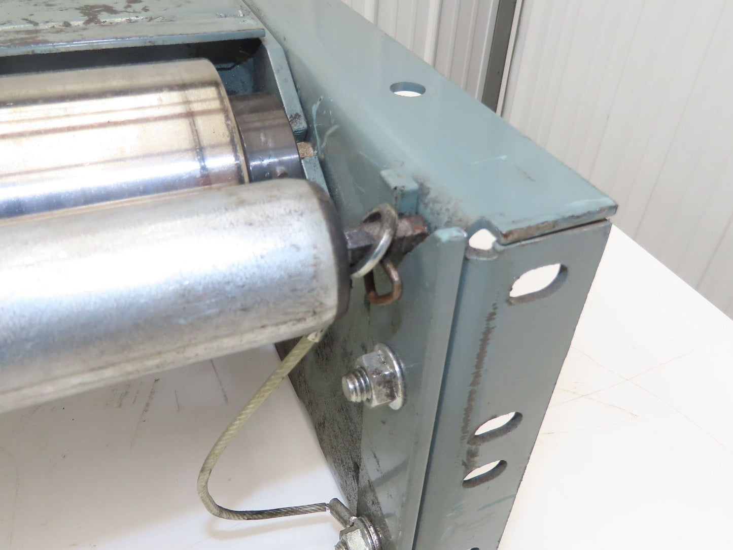 Hytrol 30" Slider Bed Belt Conveyor Tail Pulley Assembly 3.25" Pulley