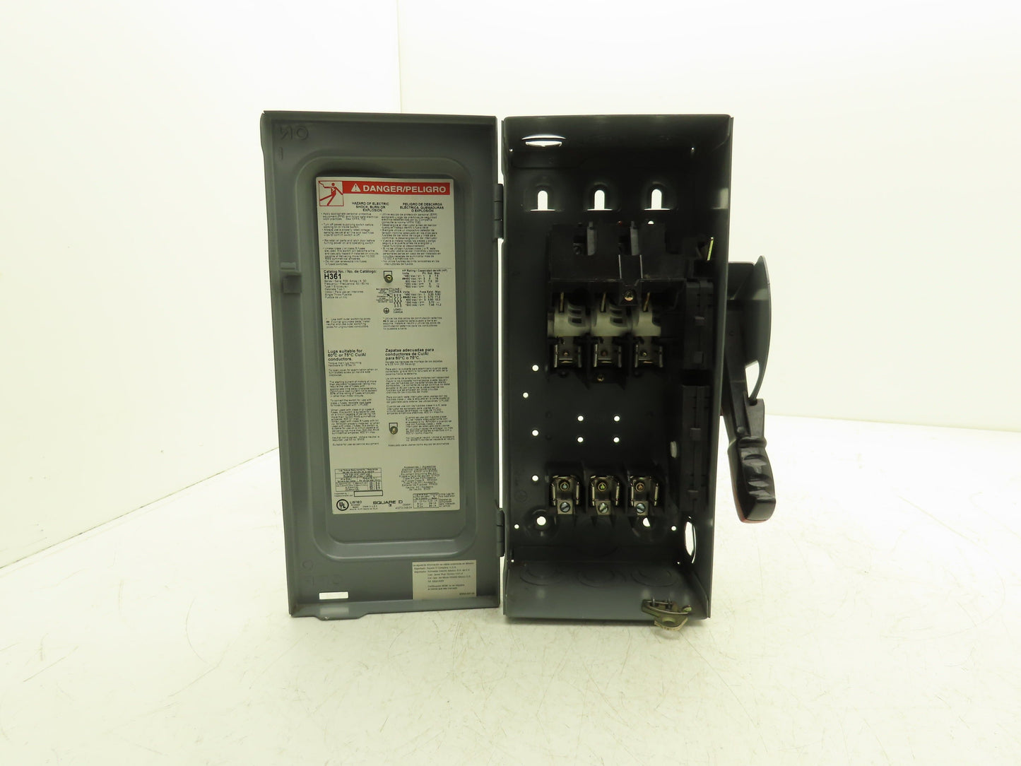 Square D H361 Fusible Heavy Duty Safety Disconnect Switch 30A 600VAC F05