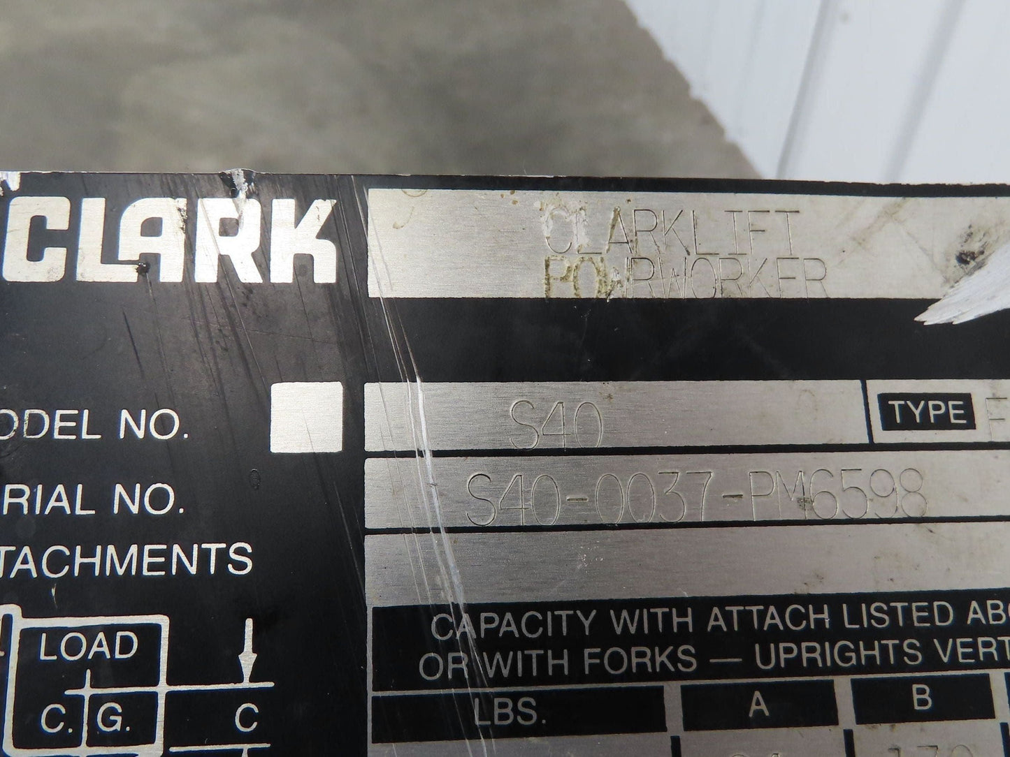 Clark S40 PowrWorker Stacker Walkie Drive Unit Handle Controls Wheel 24VDC