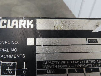 Clark S40 PowrWorker Stacker Walkie Drive Unit Handle Controls Wheel 24VDC