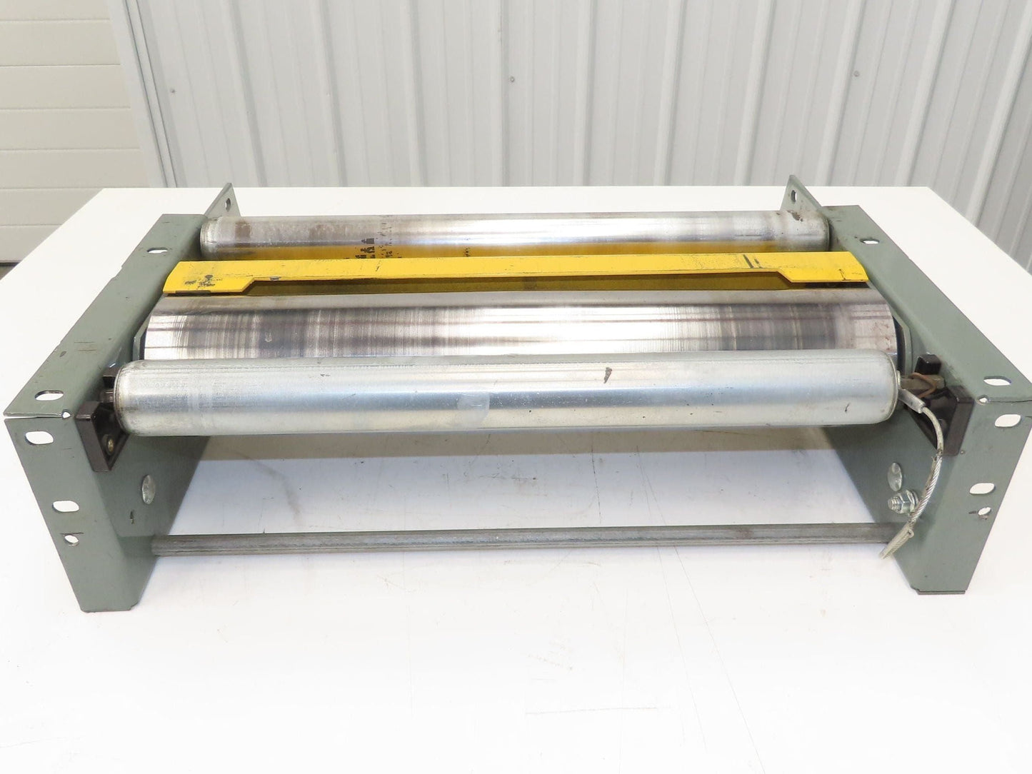 Hytrol 24" Slider Bed Belt Conveyor Take-Up Tail Pulley Assembly 4" Pulley