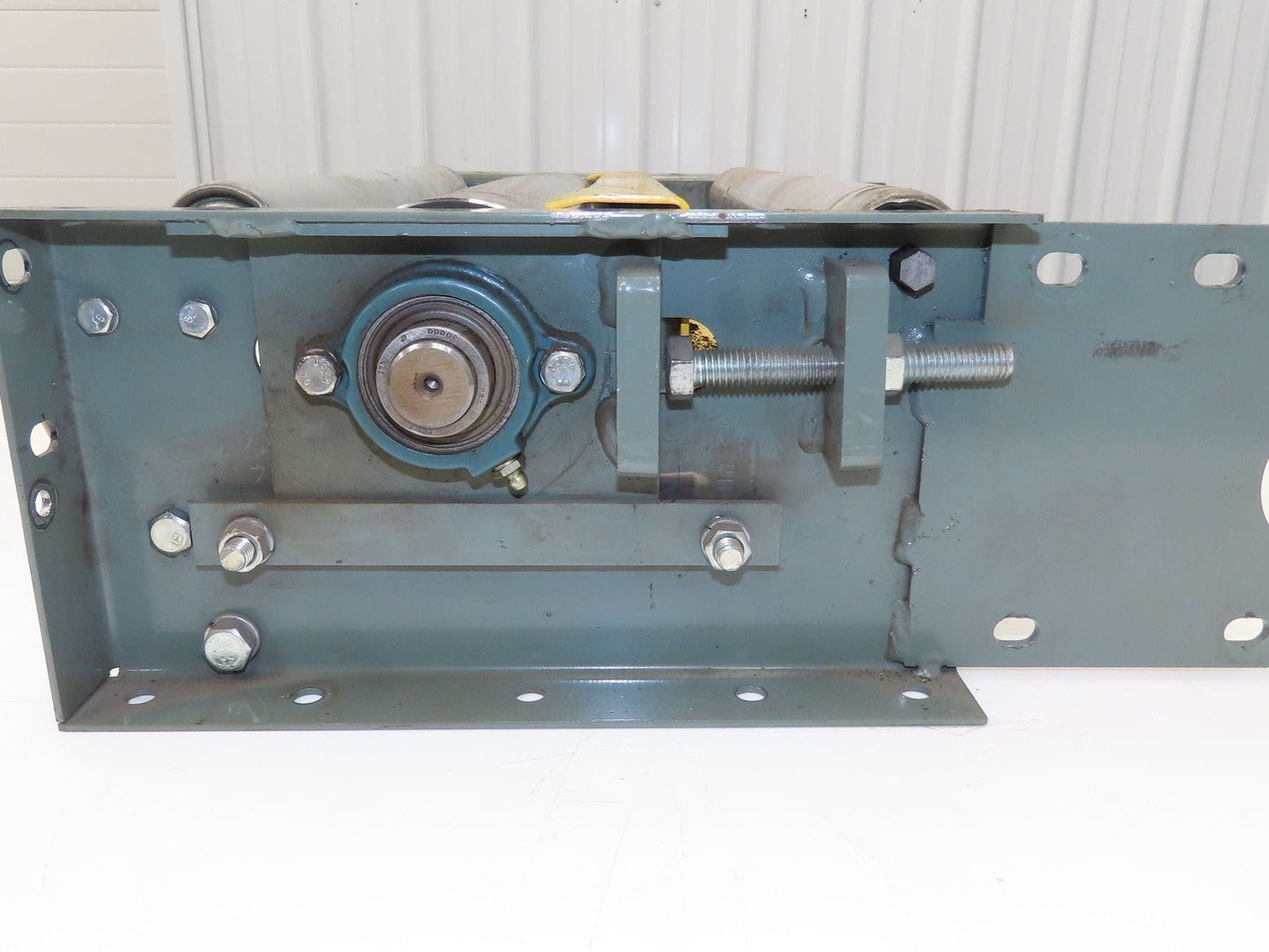 Hytrol 24" Slider Bed Belt Conveyor Take-Up Tail Pulley Assembly 4" Pulley