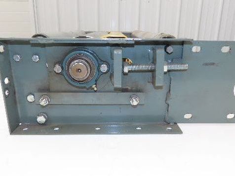 Hytrol 24" Slider Bed Belt Conveyor Take-Up Tail Pulley Assembly 4" Pulley