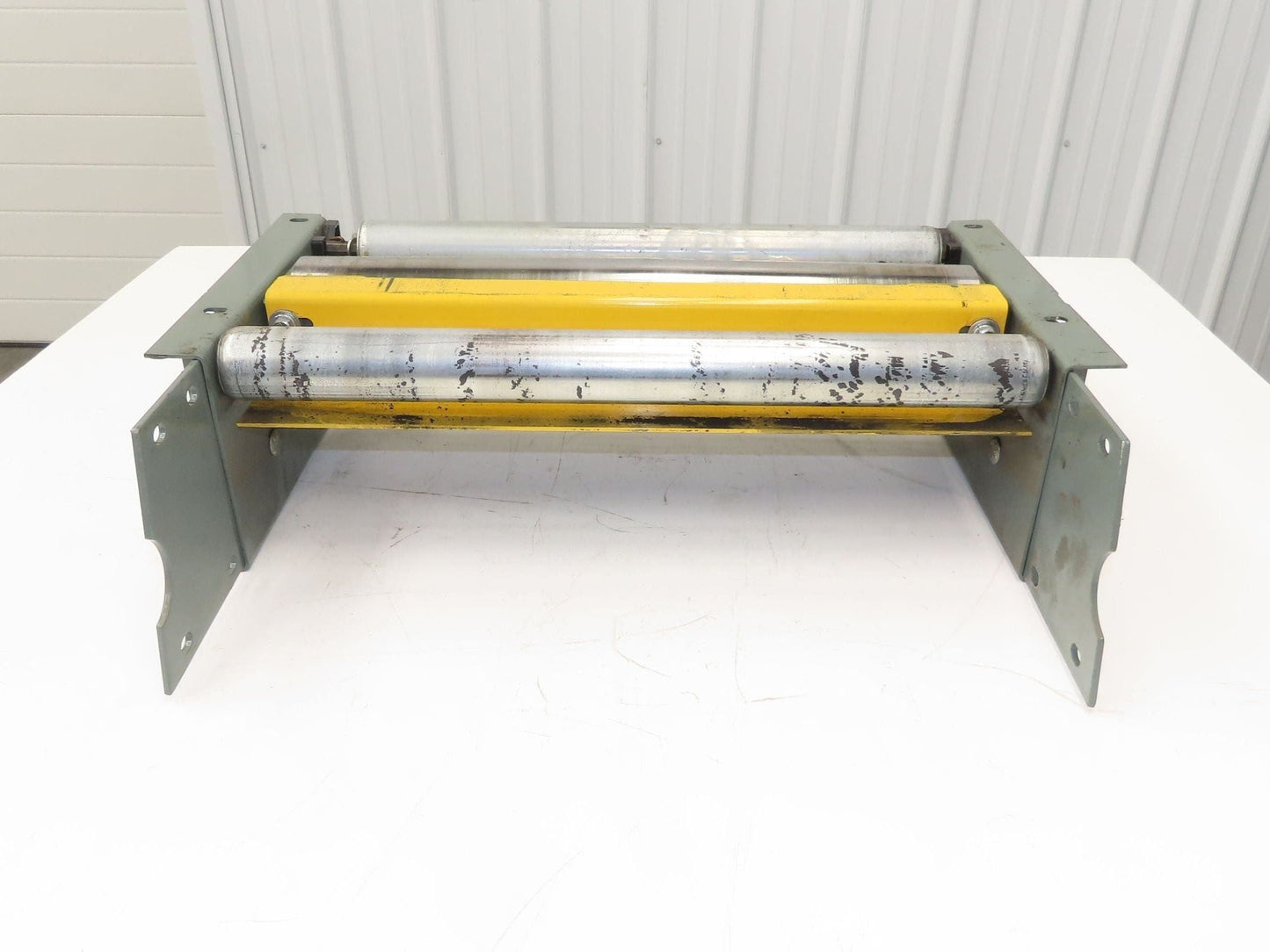 Hytrol 24" Slider Bed Belt Conveyor Take-Up Tail Pulley Assembly 4" Pulley