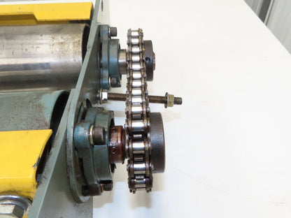 Hytrol 24" Belt Conveyor Double Tail Pulley Nose-Over Assembly Chain Drive