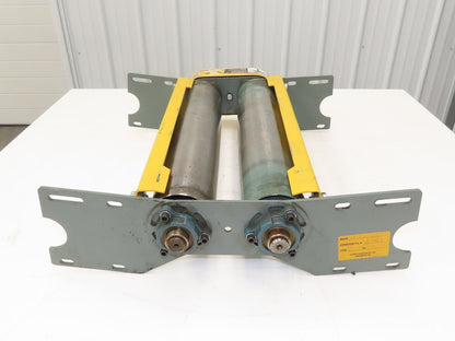 Hytrol 24" Belt Conveyor Double Tail Pulley Nose-Over Assembly Chain Drive