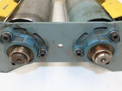 Hytrol 24" Belt Conveyor Double Tail Pulley Nose-Over Assembly Chain Drive