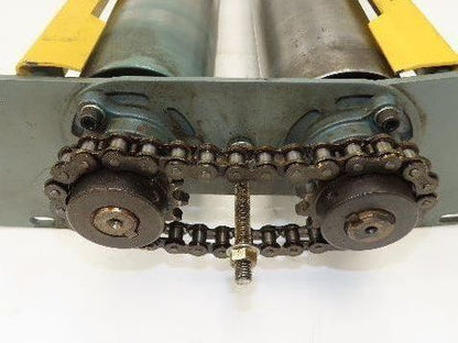 Hytrol 24" Belt Conveyor Double Tail Pulley Nose-Over Assembly Chain Drive