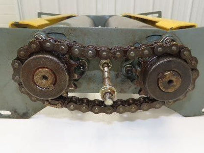 Hytrol 24" Belt Conveyor Double Tail Pulley Nose-Over Assembly Chain Drive