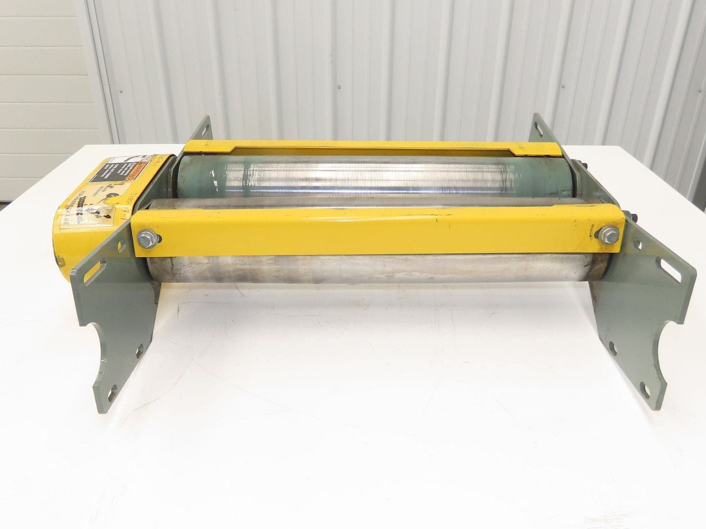 Hytrol 24" Belt Conveyor Double Tail Pulley Nose-Over Assembly Chain Drive