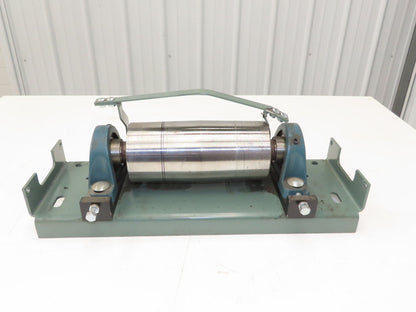 Hytrol 4"x 9" Crowned Tail Pulley for 24" Conveyor 21"BF 8" Belt Under Roller