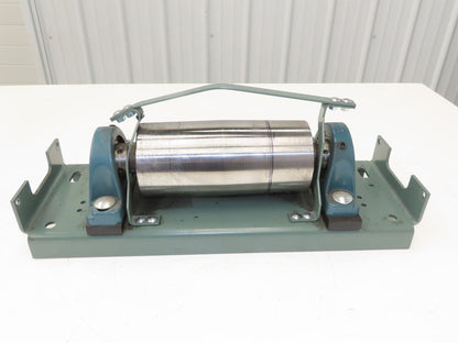 Hytrol 4"x 9" Crowned Tail Pulley for 24" Conveyor 21"BF 8" Belt Under Roller