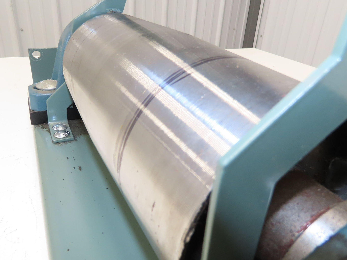 Hytrol 4"x 9" Crowned Tail Pulley for 24" Conveyor 21"BF 8" Belt Under Roller