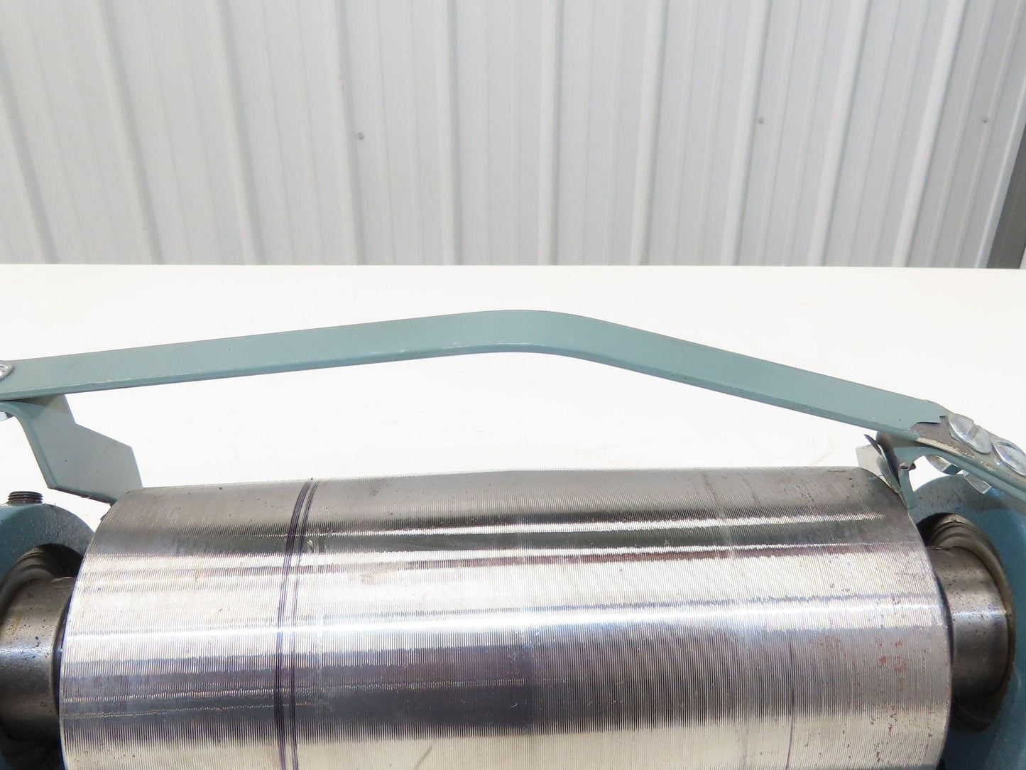 Hytrol 4"x 9" Crowned Tail Pulley for 24" Conveyor 21"BF 8" Belt Under Roller