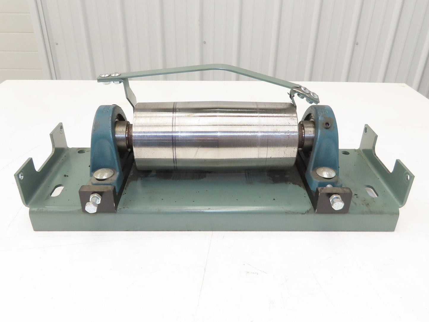 Hytrol 4"x 9" Crowned Tail Pulley for 24" Conveyor 21"BF 8" Belt Under Roller