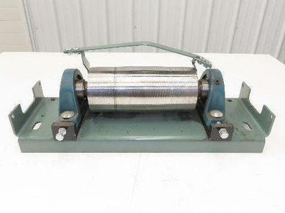 Hytrol 4"x 9" Crowned Tail Pulley for 24" Conveyor 21"BF 8" Belt Under Roller