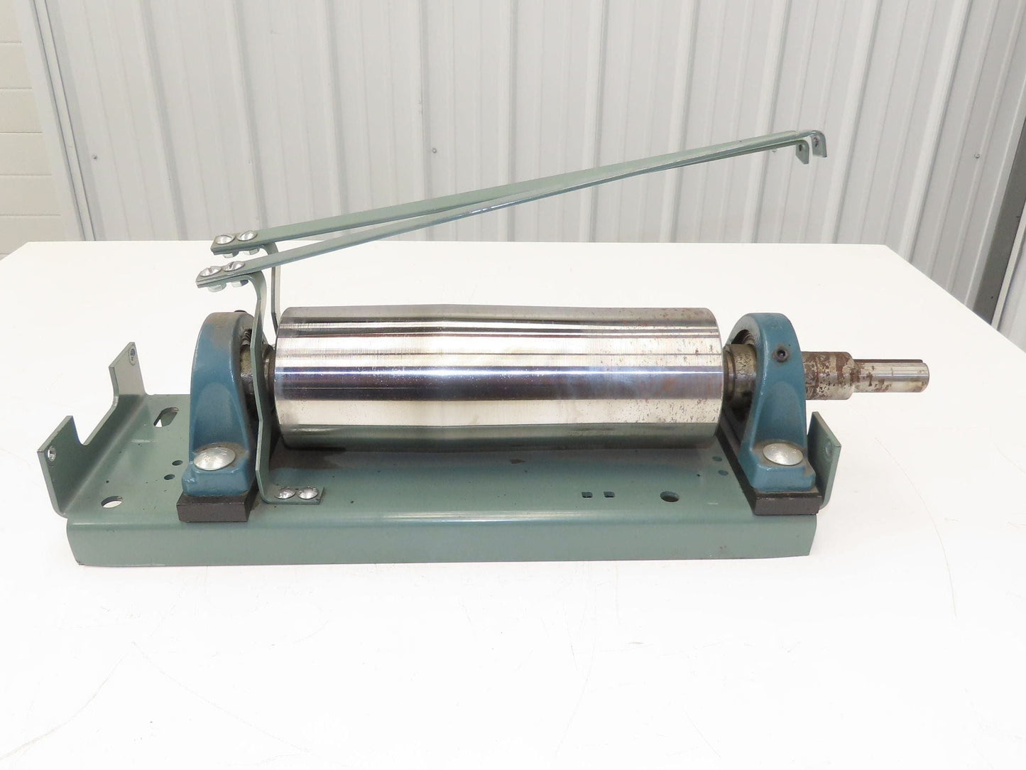 Hytrol 4"x 12" Crowned Tail Pulley for 24" Conveyor 21"BF Belt Under Roller