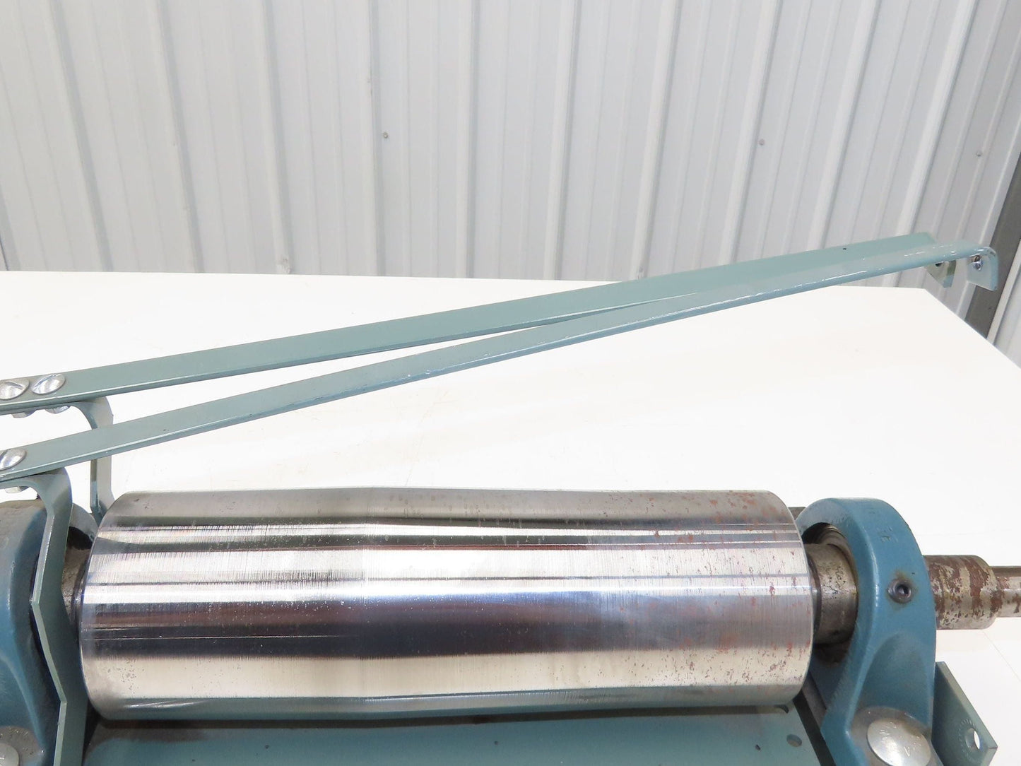 Hytrol 4"x 12" Crowned Tail Pulley for 24" Conveyor 21"BF Belt Under Roller