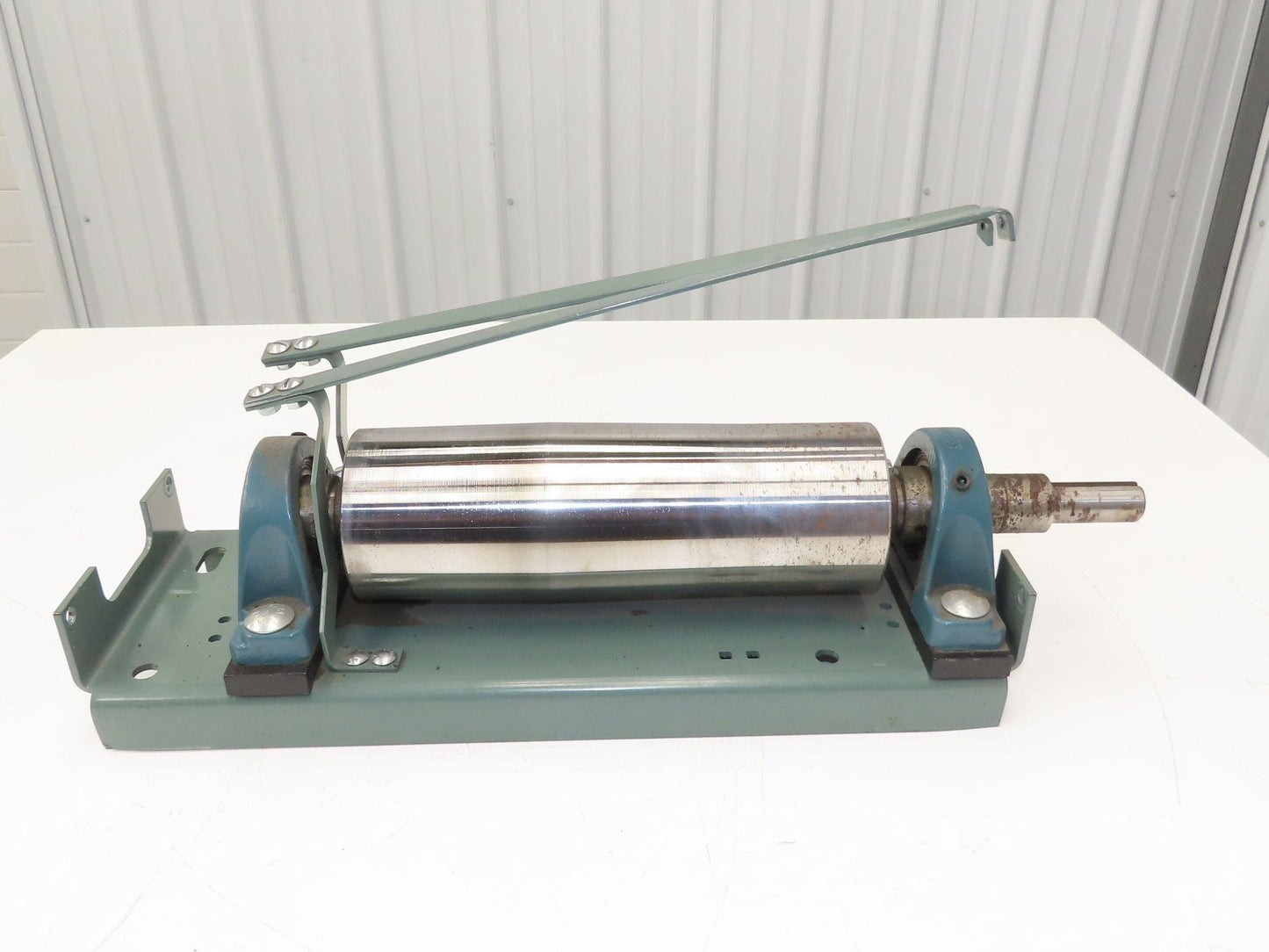 Hytrol 4"x 12" Crowned Tail Pulley for 24" Conveyor 21"BF Belt Under Roller