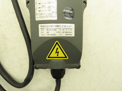 Williams Wyrless RX-Alpha 500 Wireless Crane Hoist Receiver No Remote