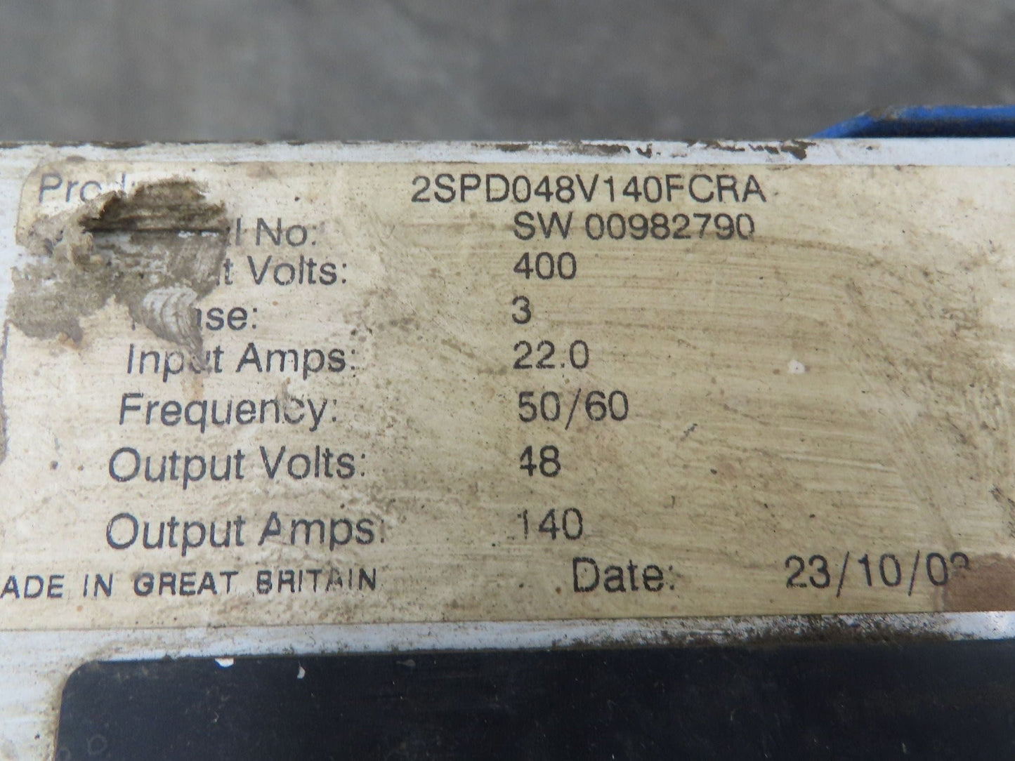 Chloride CMP2100 Motive Power Forklift Battery Charger 48V 140A 3Ph 400V