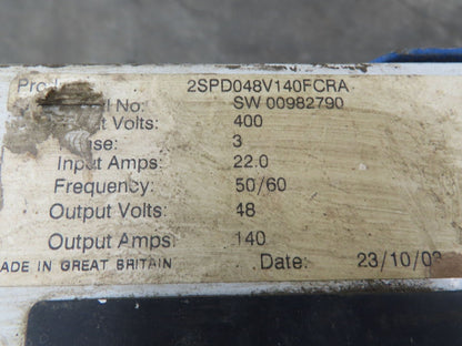 Chloride CMP2100 Motive Power Forklift Battery Charger 48V 140A 3Ph 400V