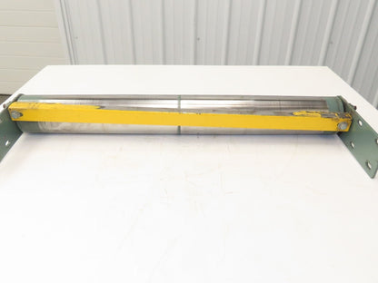 Hytrol 34" Slider Bed Belt Conveyor Tail Pulley Assembly 4"x 33" Pulley