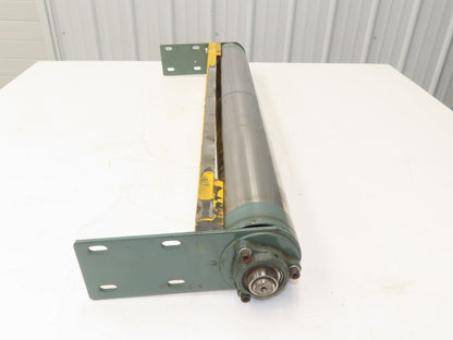 Hytrol 34" Slider Bed Belt Conveyor Tail Pulley Assembly 4"x 33" Pulley