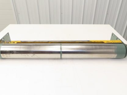 Hytrol 34" Slider Bed Belt Conveyor Tail Pulley Assembly 4"x 33" Pulley