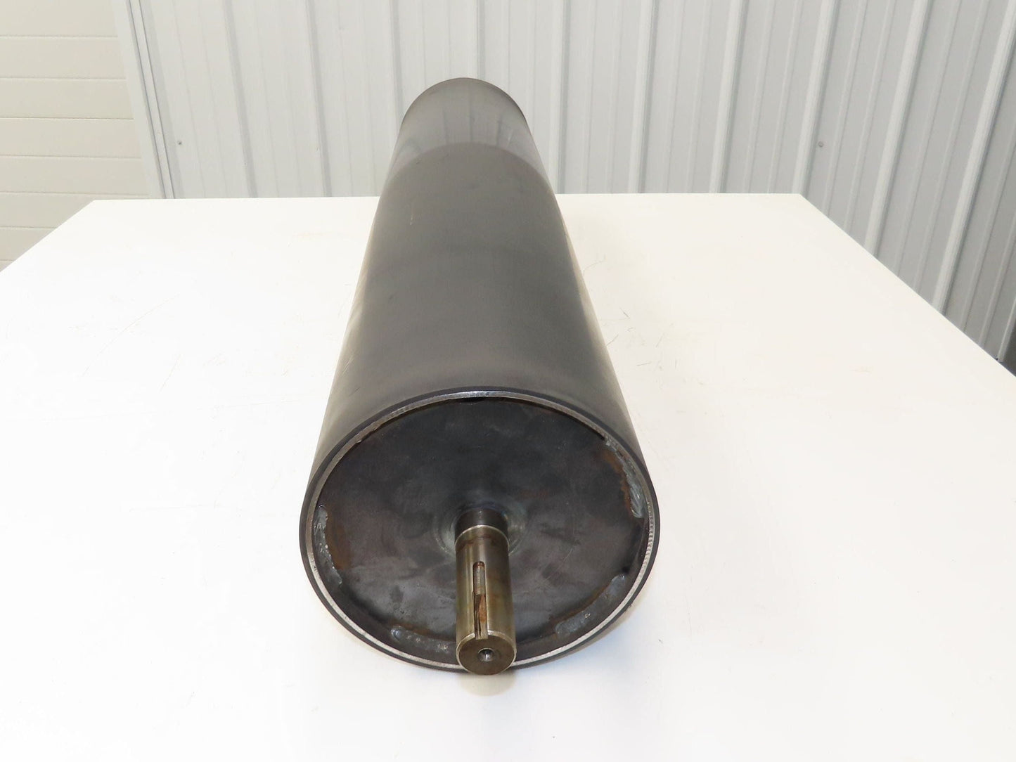 Hytrol 8"x 38.5" Center Drive Pulley for 42" Belt Conveyor 1-3/16" Shaft Crowned