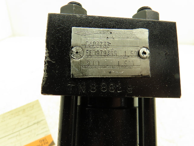 Lamb-Grays Harbor 0483733 Hydraulic Cylinder 1-1/2" Bore 1-1/2"Stroke 3000 psi