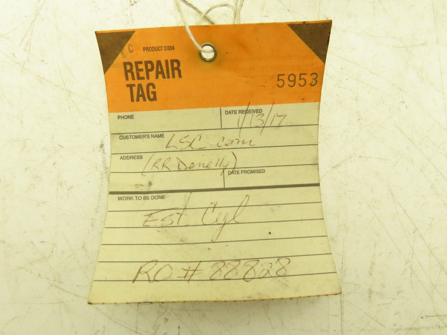 Lamb-Grays Harbor 0483733 Hydraulic Cylinder 1-1/2" Bore 1-1/2"Stroke 3000 psi