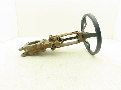 Fabri-Valve C67 Knife Gate Valve Size 3 Bi-Directional Rising Stem 316 Stainless