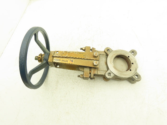 Fabri-Valve C67 Knife Gate Valve Size 3 Bi-Directional Rising Stem 316 Stainless