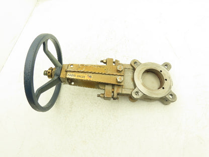 Fabri-Valve C67 Knife Gate Valve Size 3 Bi-Directional Rising Stem 316 Stainless