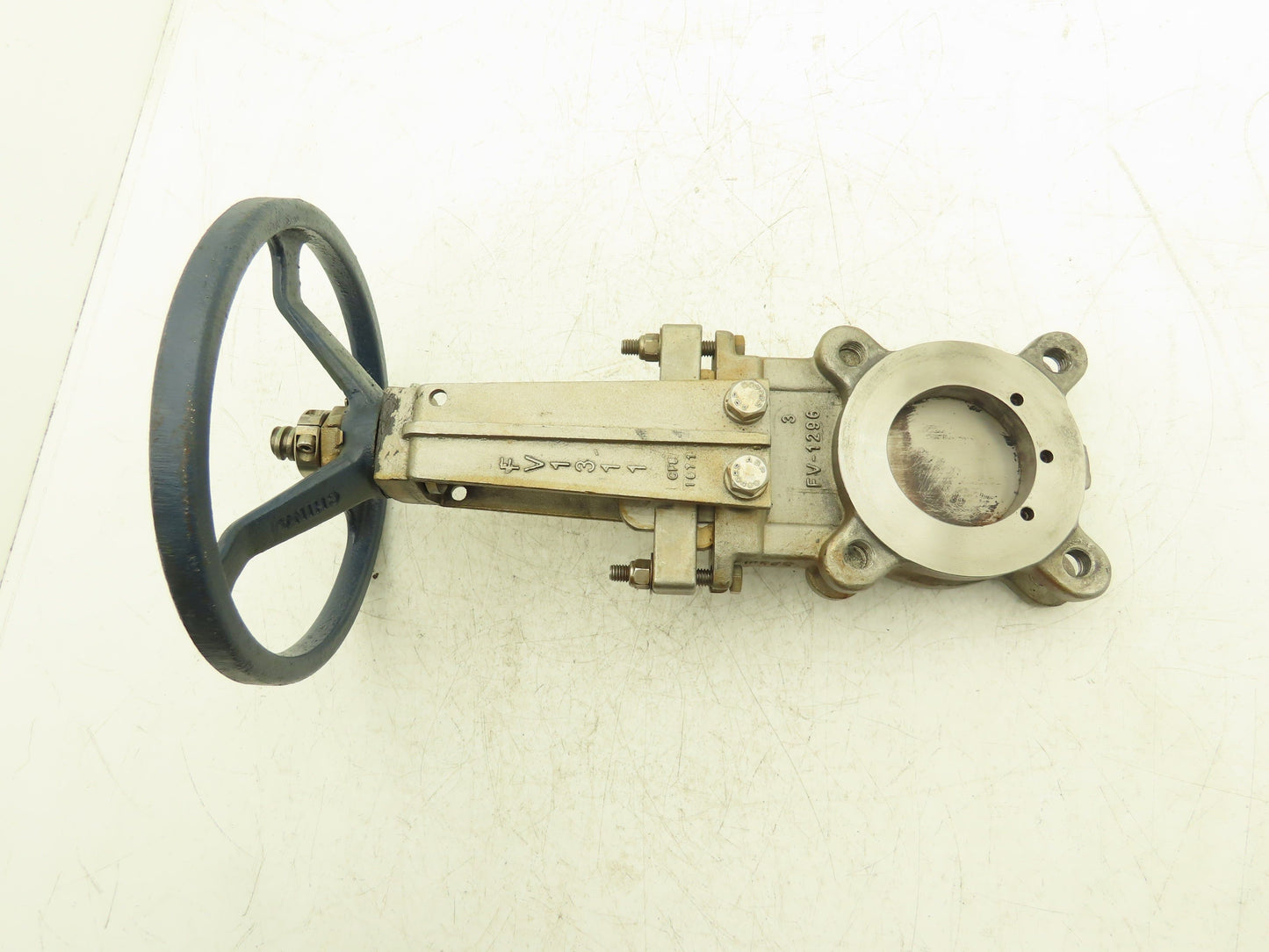 Fabri-Valve C67 Knife Gate Valve Size 3 Bi-Directional Rising Stem 316 Stainless