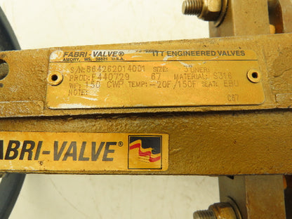 Fabri-Valve C67 Knife Gate Valve Size 3 Bi-Directional Rising Stem 316 Stainless