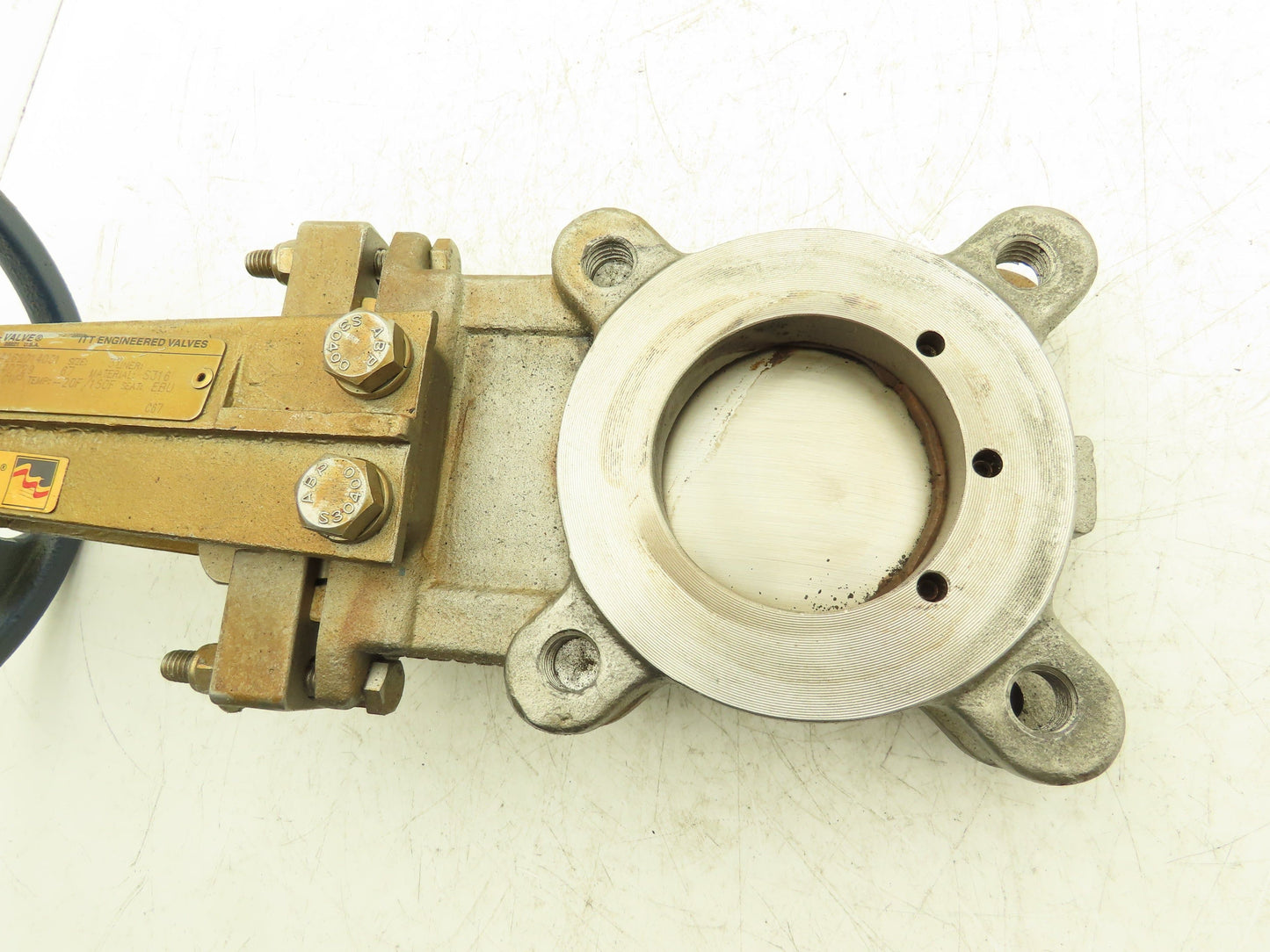 Fabri-Valve C67 Knife Gate Valve Size 3 Bi-Directional Rising Stem 316 Stainless