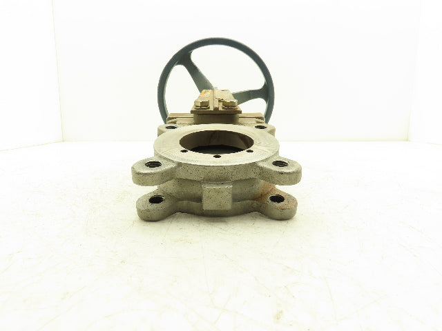 Fabri-Valve C67 Knife Gate Valve Size 3 Bi-Directional Rising Stem 316 Stainless