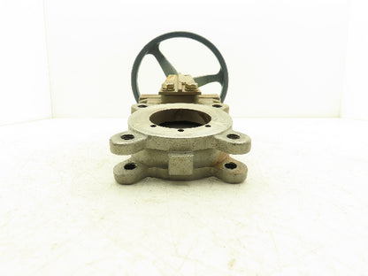 Fabri-Valve C67 Knife Gate Valve Size 3 Bi-Directional Rising Stem 316 Stainless