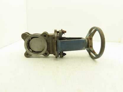 DeZurik 9259809 3" Knife Gate Valve 304 SS Rising Stem Fig. 825