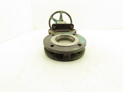 DeZurik 827 Flanged 3" Knife Gate Valve 316 SS Rising Stem Metal Seat