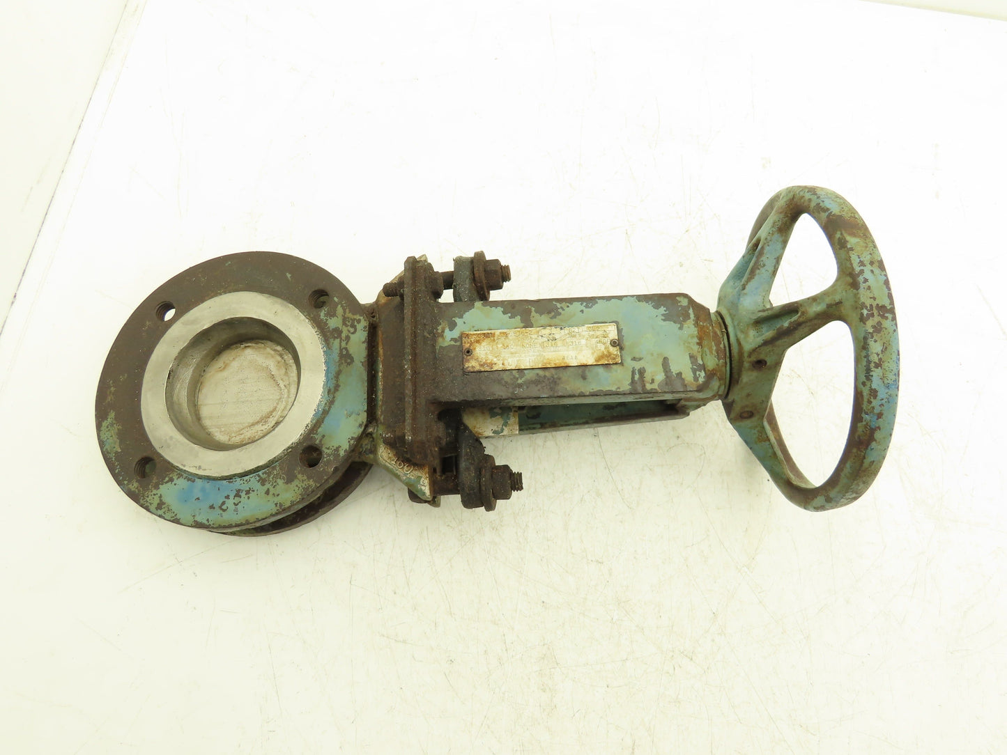 DeZurik 827 Flanged 3" Knife Gate Valve 316 SS Rising Stem Metal Seat