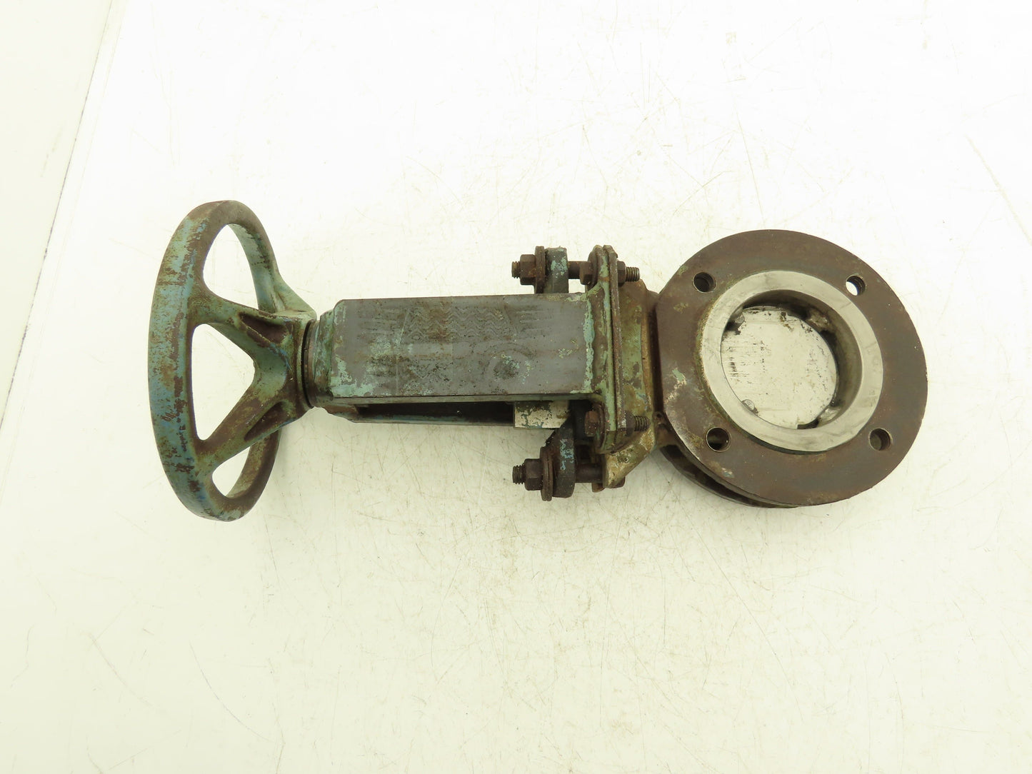 DeZurik 827 Flanged 3" Knife Gate Valve 316 SS Rising Stem Metal Seat