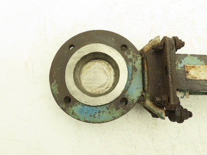 DeZurik 827 Flanged 3" Knife Gate Valve 316 SS Rising Stem Metal Seat