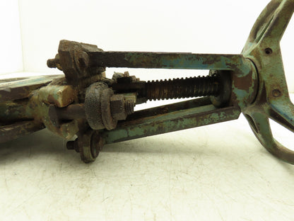 DeZurik 827 Flanged 3" Knife Gate Valve 316 SS Rising Stem Metal Seat